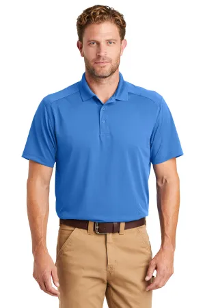 CornerStone Mens Select Moisture Wicking Short Sleeve Polo Shirt - Lake Blue  Cheaper Clothing Cornerstone