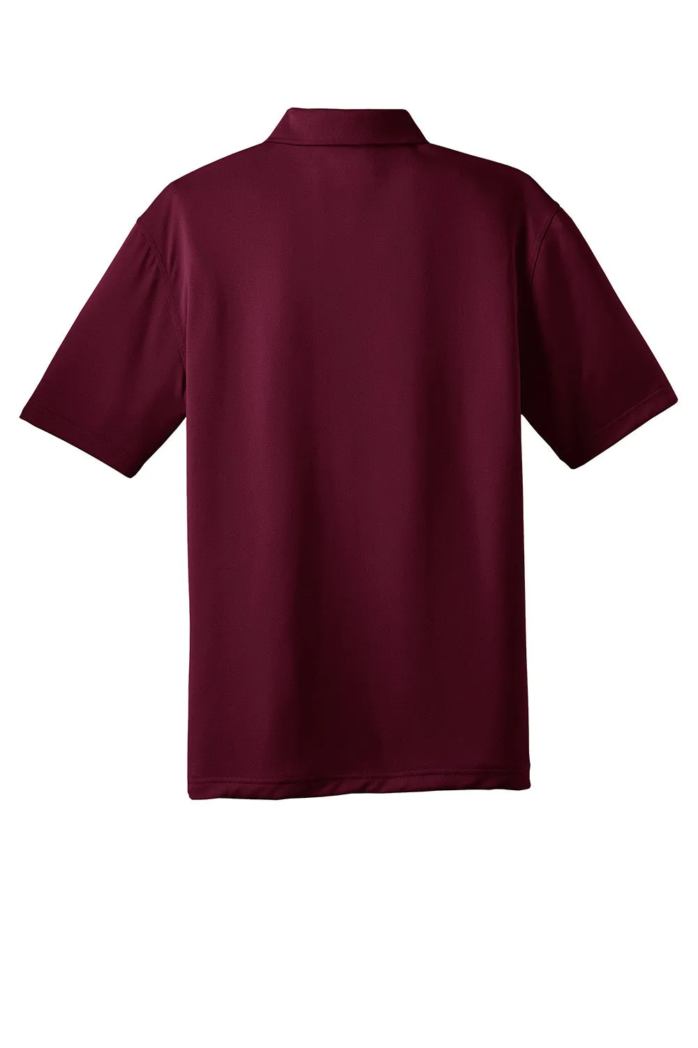 CornerStone Mens Select Moisture Wicking Short Sleeve Polo Shirt - Maroon  Cheaper Clothing Cornerstone