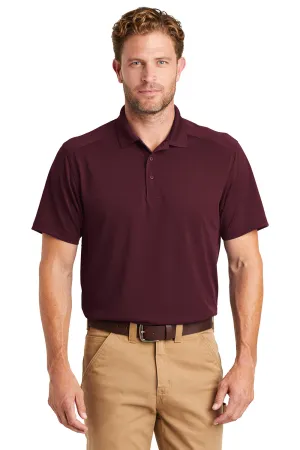 CornerStone Mens Select Moisture Wicking Short Sleeve Polo Shirt - Maroon  Cheaper Clothing Cornerstone