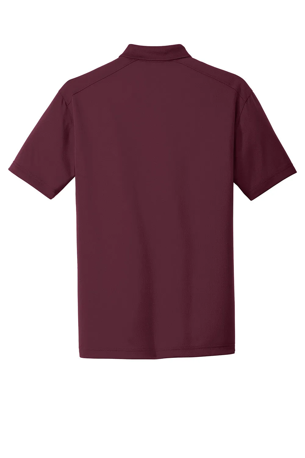 CornerStone Mens Select Moisture Wicking Short Sleeve Polo Shirt - Maroon  Cheaper Clothing Cornerstone