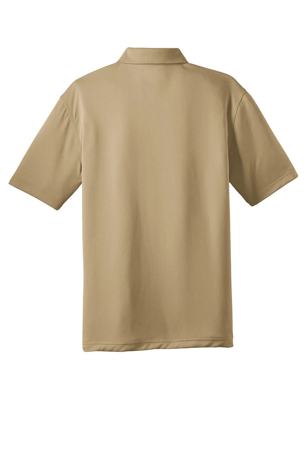 CornerStone Mens Select Moisture Wicking Short Sleeve Polo Shirt - Tan  Cheaper Clothing Cornerstone