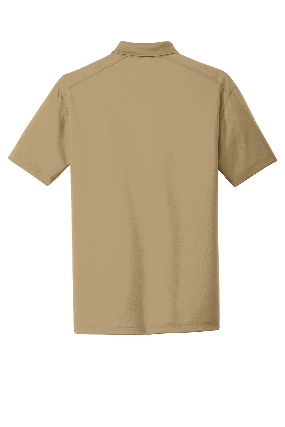 CornerStone Mens Select Moisture Wicking Short Sleeve Polo Shirt - Tan  Cheaper Clothing Cornerstone
