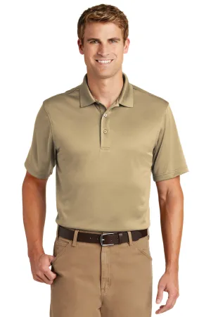 CornerStone Mens Select Moisture Wicking Short Sleeve Polo Shirt - Tan  Cheaper Clothing Cornerstone