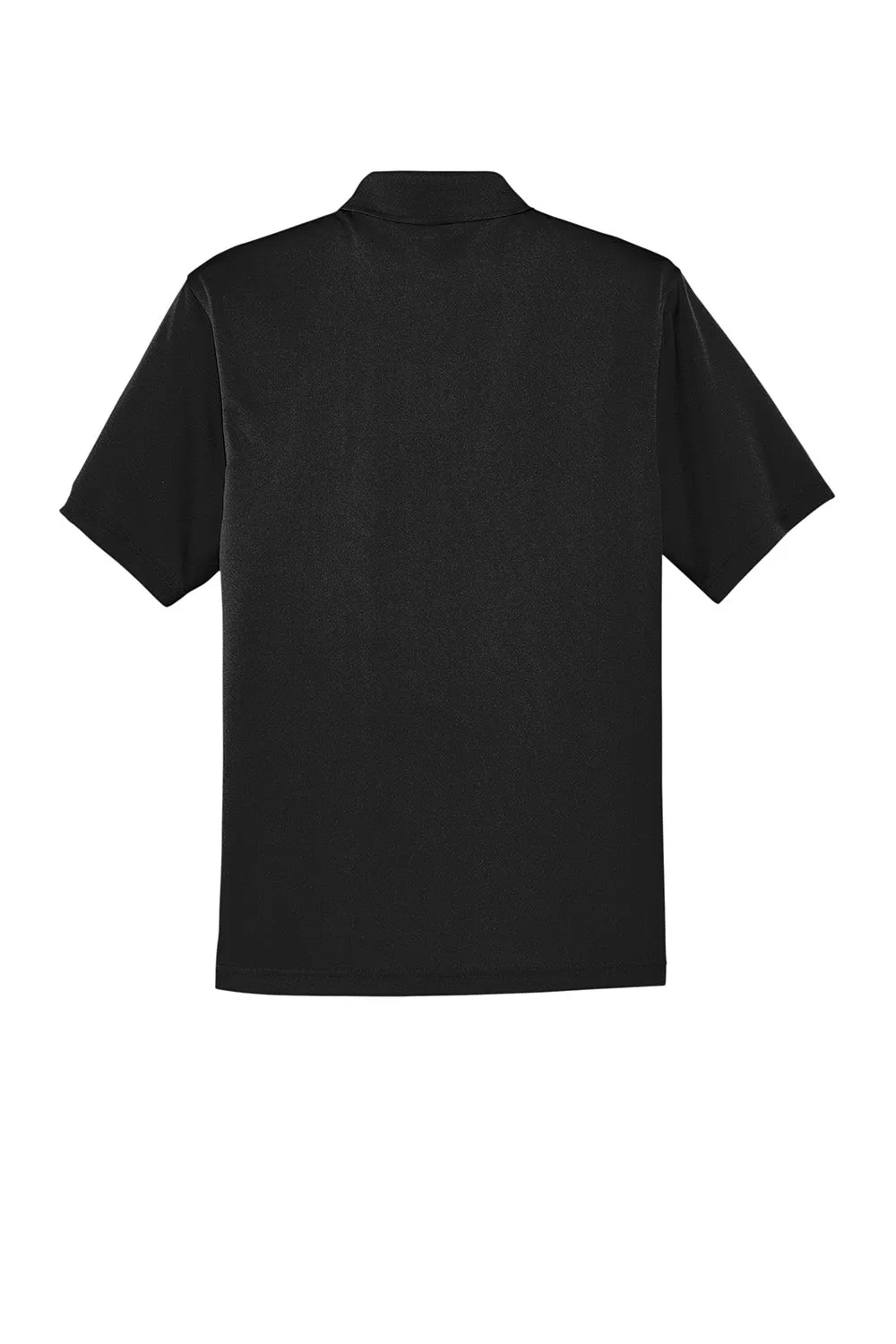 CornerStone Mens Select Moisture Wicking Short Sleeve Polo Shirt w/ Pocket - Black  Cheaper Clothing Cornerstone