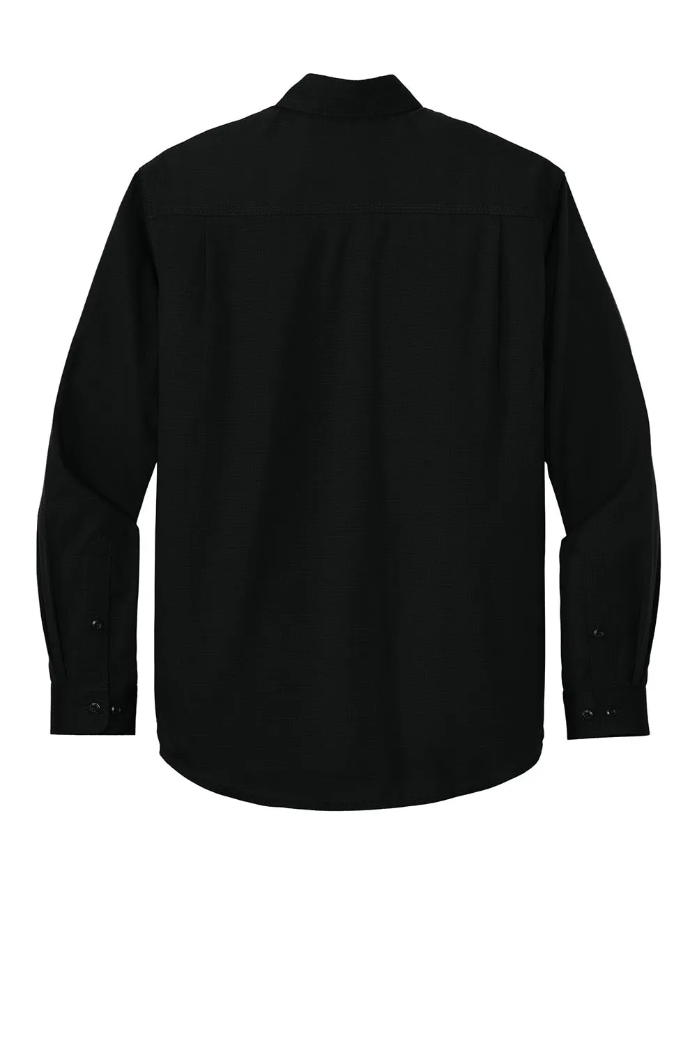 CornerStone Mens Select Ripstop Stain Resistant Long Sleeve Button Down Shirt w/ Pockets - Black  Cheaper Clothing Cornerstone