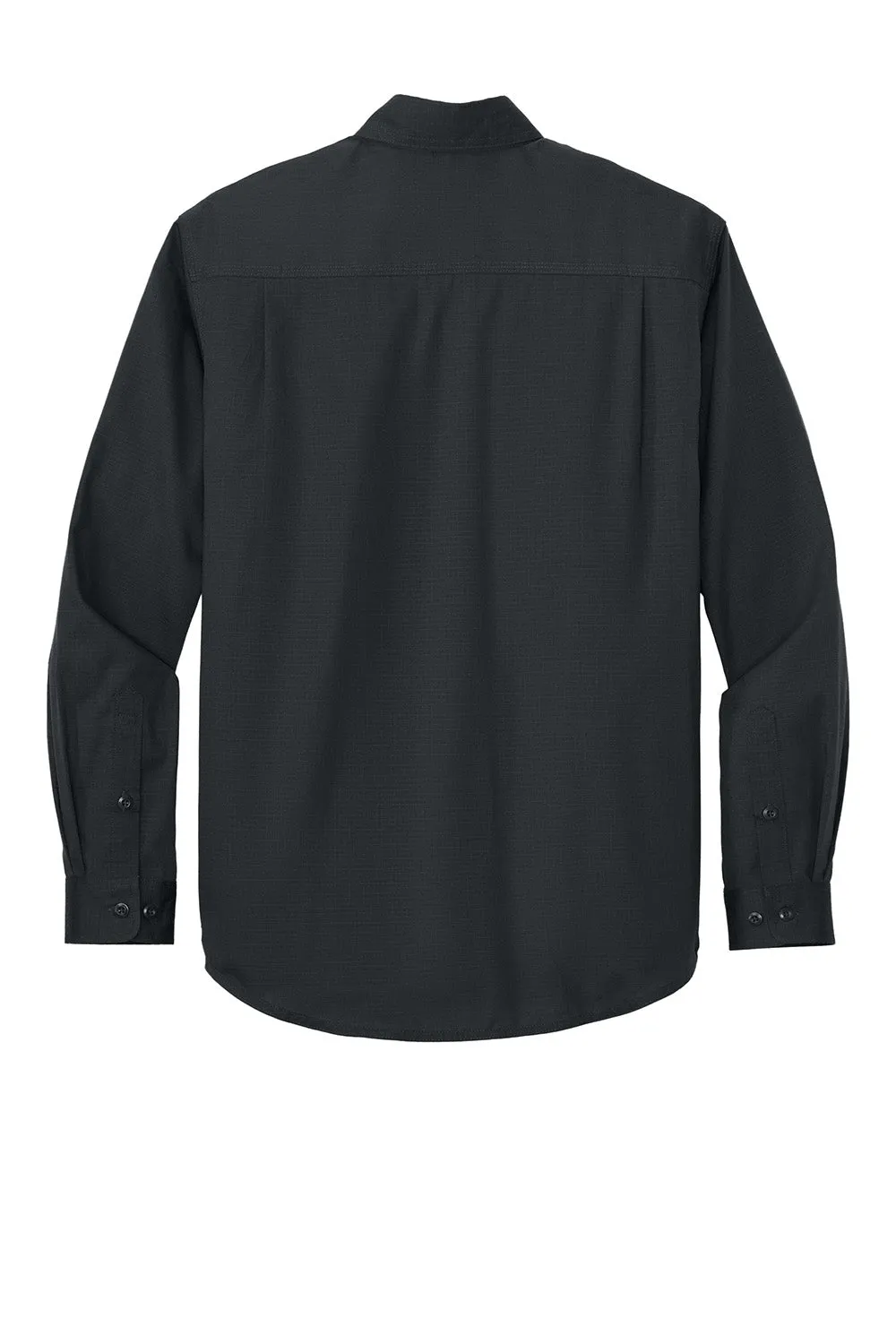 CornerStone Mens Select Ripstop Stain Resistant Long Sleeve Button Down Shirt w/ Pockets - Echo Steel Grey  Cheaper Clothing Cornerstone