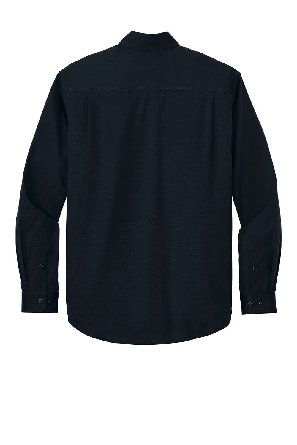 CornerStone Mens Select Ripstop Stain Resistant Long Sleeve Button Down Shirt w/ Pockets - Navy Blue  Cheaper Clothing Cornerstone