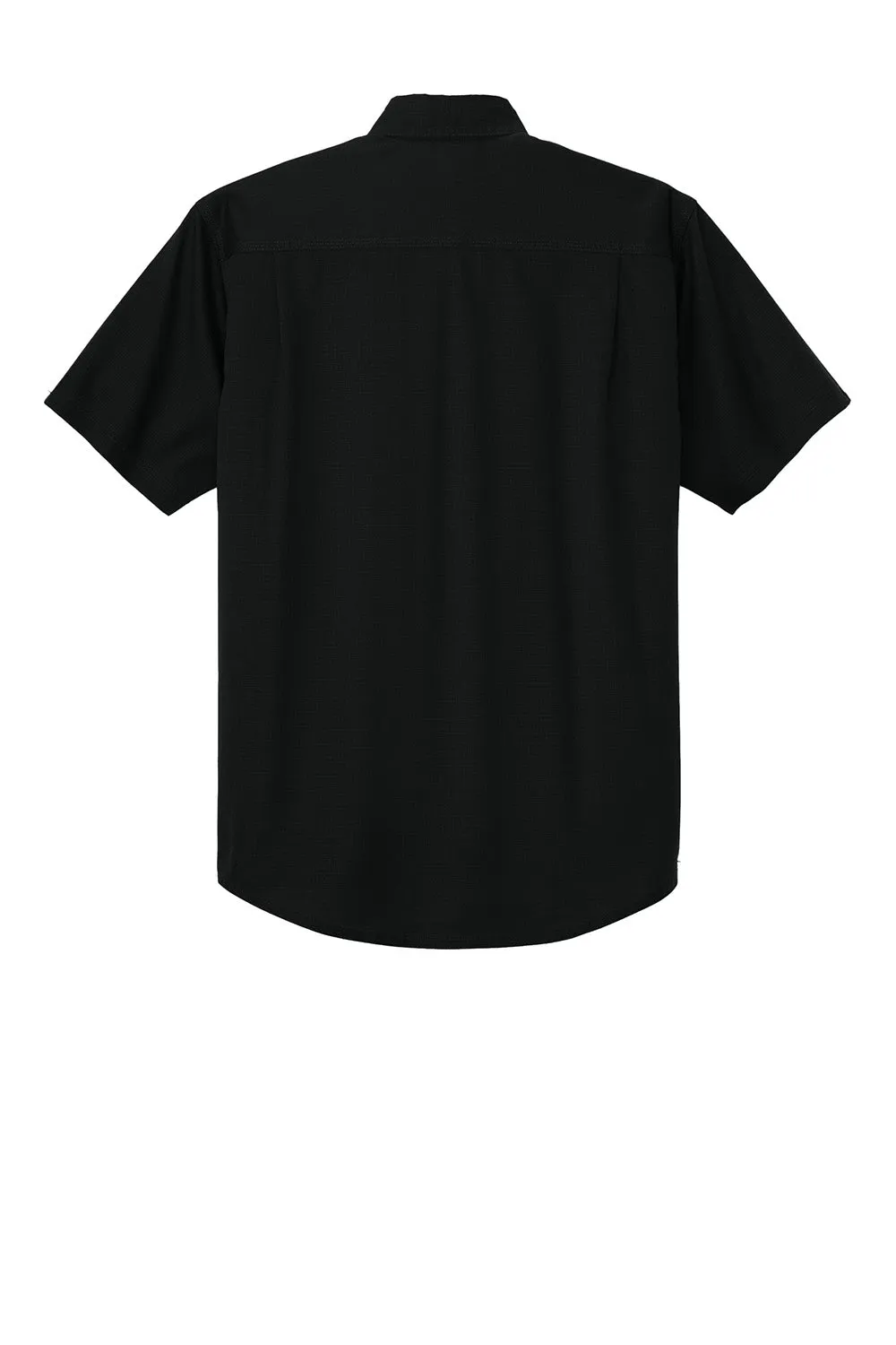 CornerStone Mens Select Ripstop Stain Resistant Short Sleeve Button Down Shirt w/ Pockets - Black  Cheaper Clothing Cornerstone