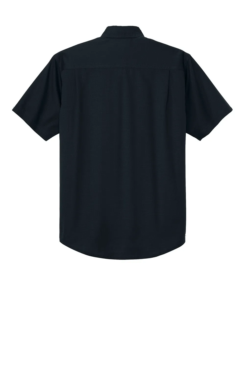 CornerStone Mens Select Ripstop Stain Resistant Short Sleeve Button Down Shirt w/ Pockets - Navy Blue  Cheaper Clothing Cornerstone