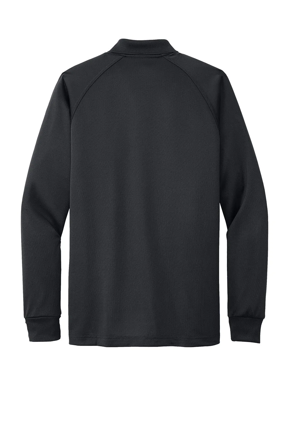 CornerStone Mens Select Tactical Moisture Wicking Long Sleeve Polo Shirt - Charcoal Grey  Cheaper Clothing Cornerstone