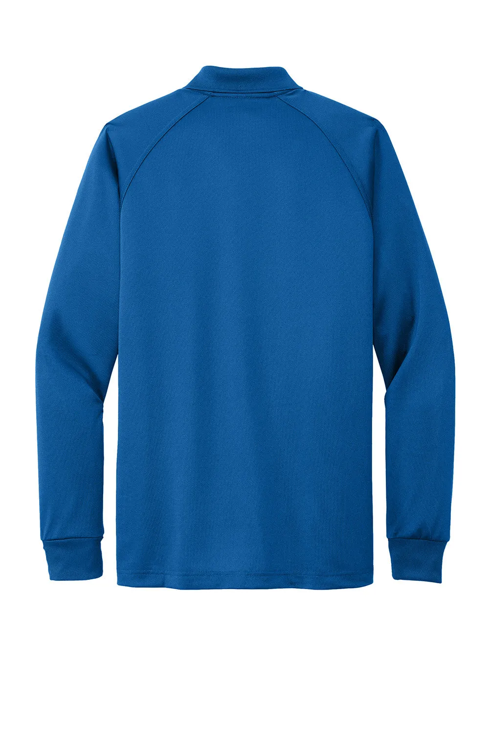 CornerStone Mens Select Tactical Moisture Wicking Long Sleeve Polo Shirt - Royal Blue  Cheaper Clothing Cornerstone