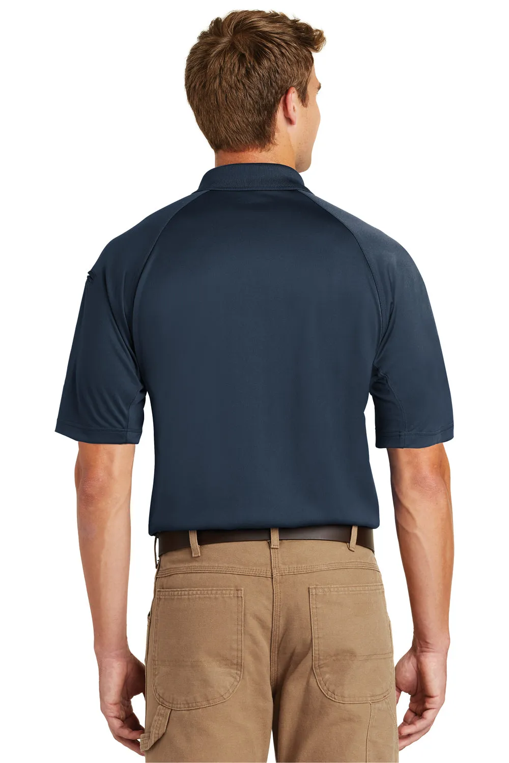CornerStone Mens Select Tactical Moisture Wicking Short Sleeve Polo Shirt - Dark Navy Blue  Cheaper Clothing Cornerstone