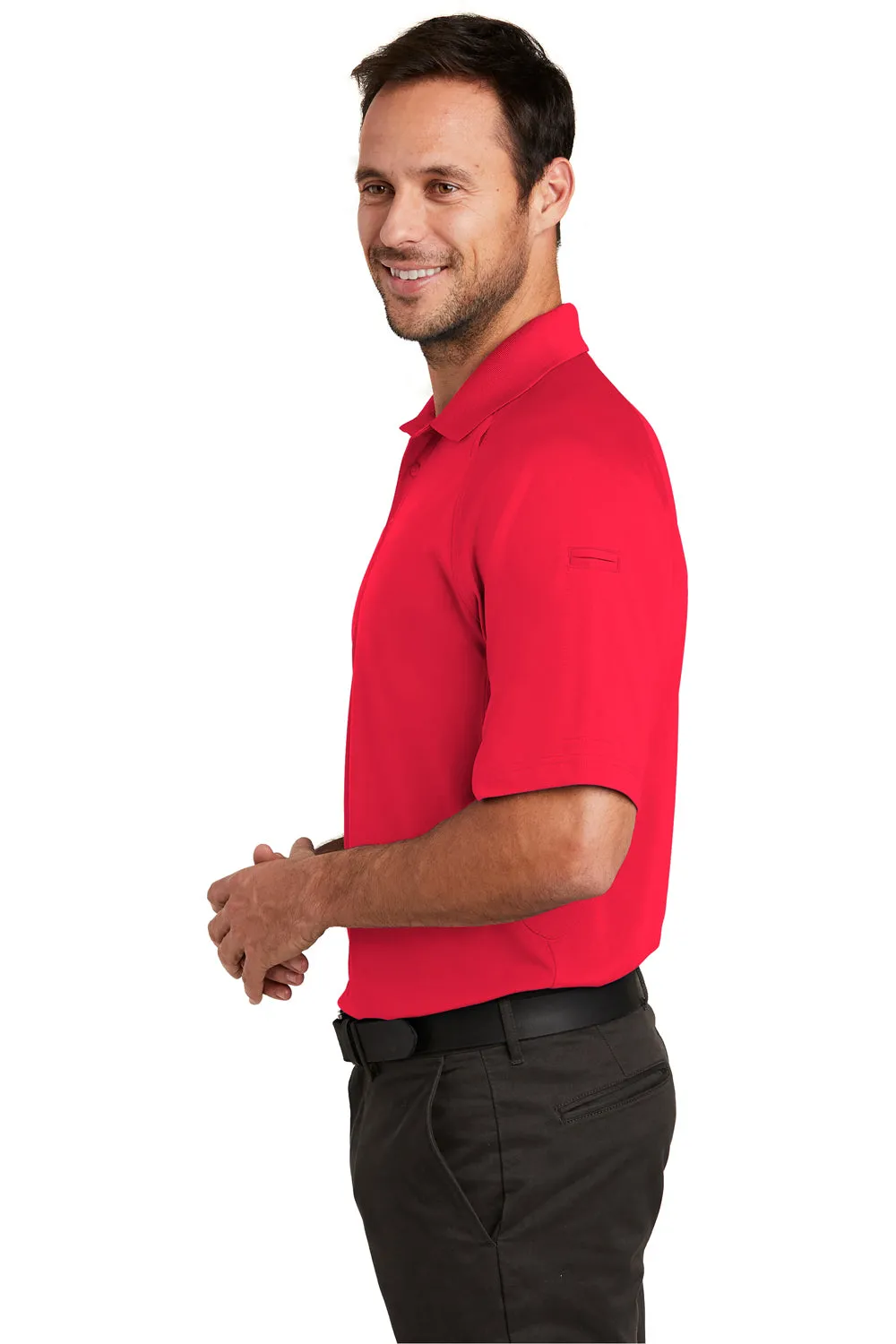 CornerStone Mens Select Tactical Moisture Wicking Short Sleeve Polo Shirt - Red  Cheaper Clothing Cornerstone
