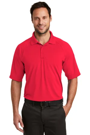 CornerStone Mens Select Tactical Moisture Wicking Short Sleeve Polo Shirt - Red  Cheaper Clothing Cornerstone