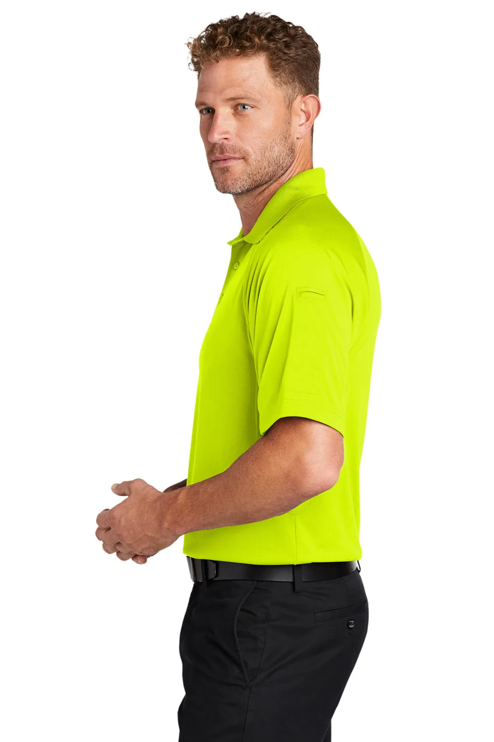 CornerStone Mens Select Tactical Moisture Wicking Short Sleeve Polo Shirt - Safety Yellow  Cheaper Clothing Cornerstone
