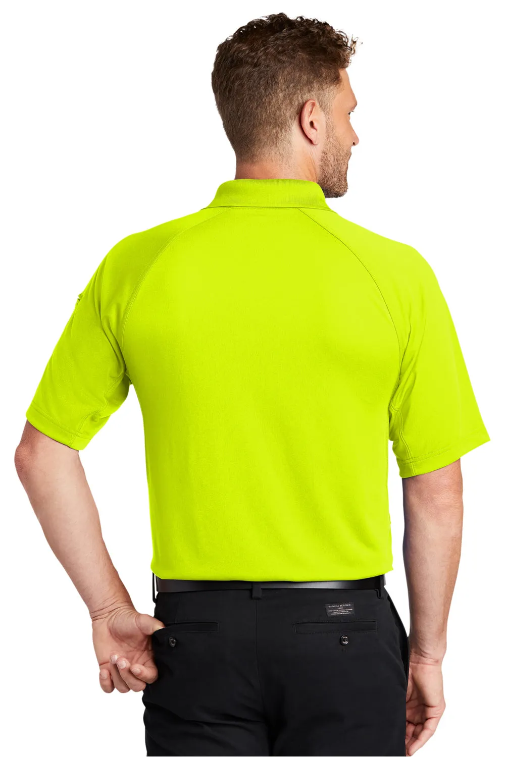 CornerStone Mens Select Tactical Moisture Wicking Short Sleeve Polo Shirt - Safety Yellow  Cheaper Clothing Cornerstone