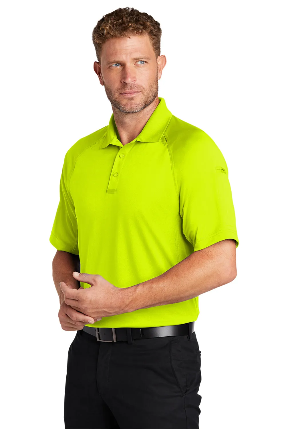 CornerStone Mens Select Tactical Moisture Wicking Short Sleeve Polo Shirt - Safety Yellow  Cheaper Clothing Cornerstone