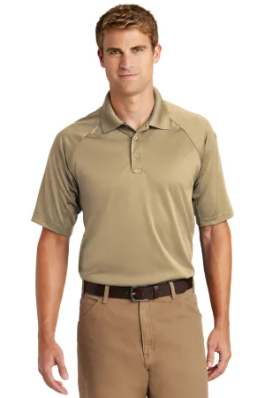 CornerStone Mens Select Tactical Moisture Wicking Short Sleeve Polo Shirt - Tan  Cheaper Clothing Cornerstone