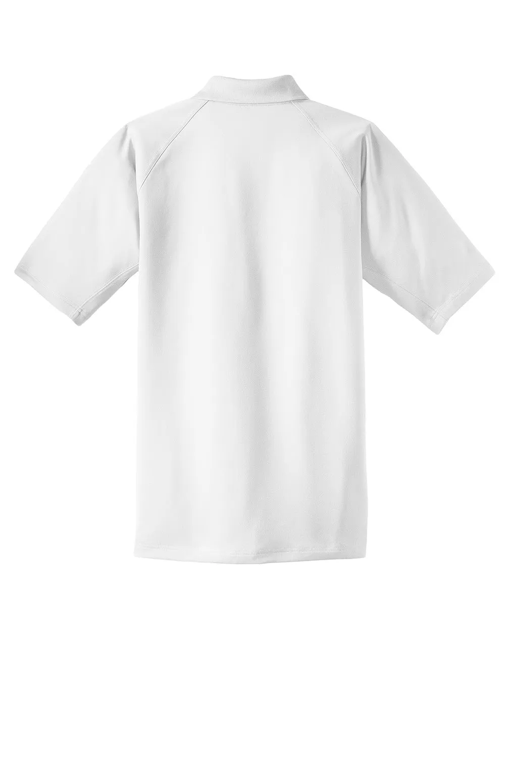 CornerStone Mens Select Tactical Moisture Wicking Short Sleeve Polo Shirt - White  Cheaper Clothing Cornerstone