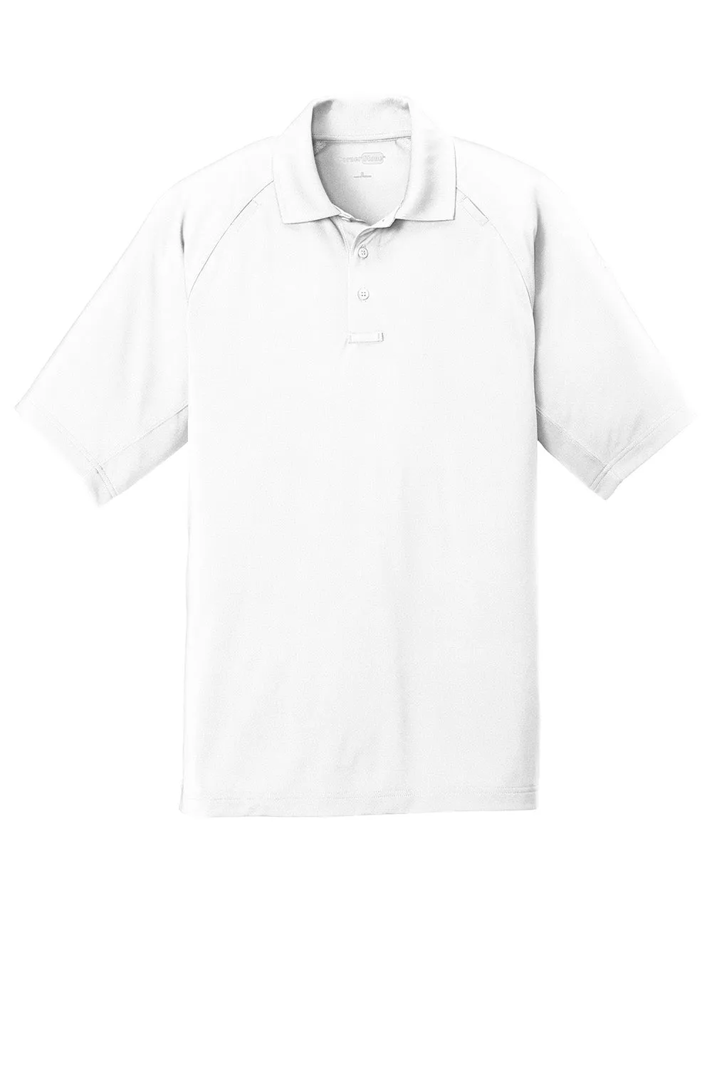 CornerStone Mens Select Tactical Moisture Wicking Short Sleeve Polo Shirt - White  Cheaper Clothing Cornerstone