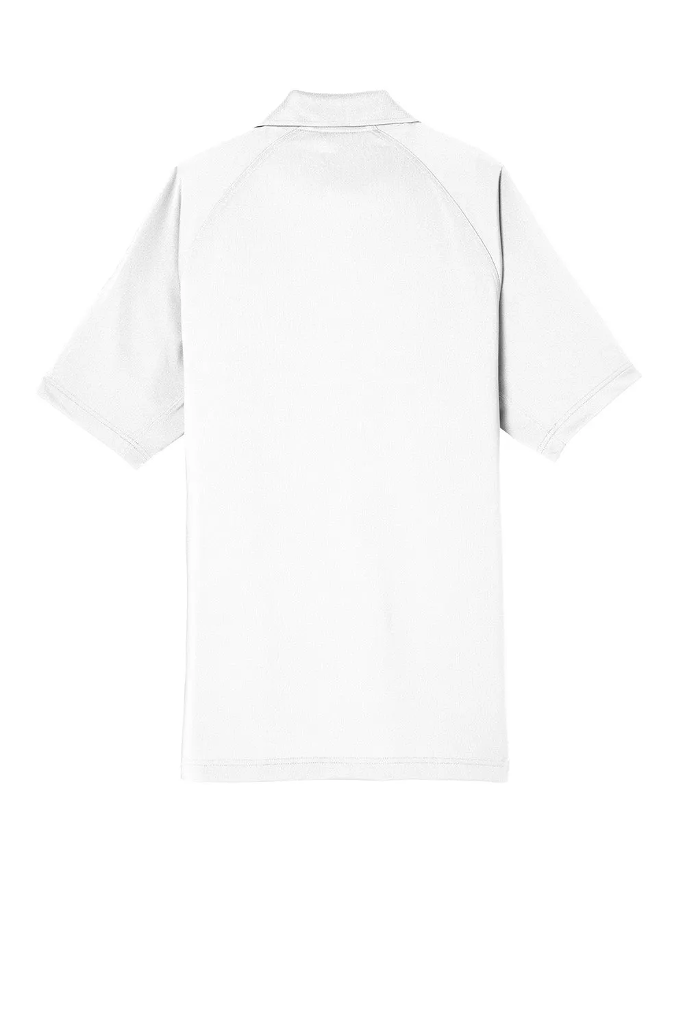 CornerStone Mens Select Tactical Moisture Wicking Short Sleeve Polo Shirt - White  Cheaper Clothing Cornerstone