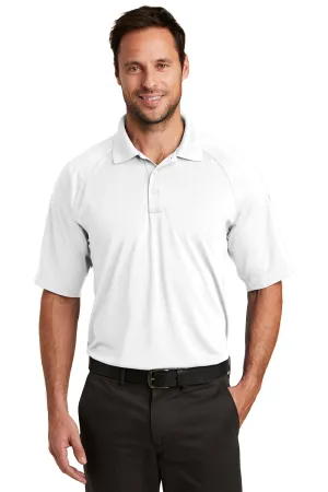 CornerStone Mens Select Tactical Moisture Wicking Short Sleeve Polo Shirt - White  Cheaper Clothing Cornerstone