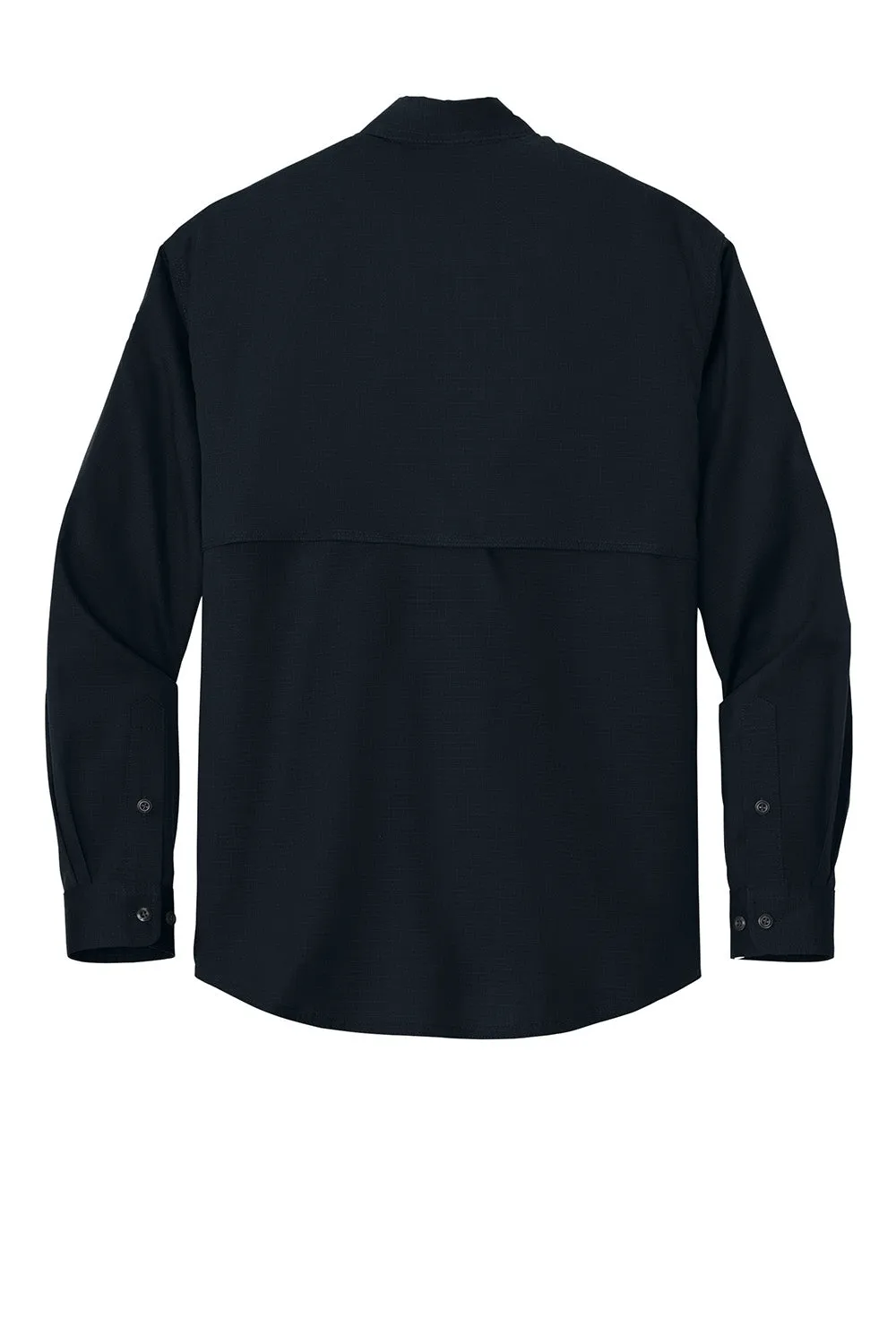 CornerStone Mens Select Tactical Stain Resistant Long Sleeve Button Down Shirt w/ Pockets - Navy Blue  Cheaper Clothing Cornerstone