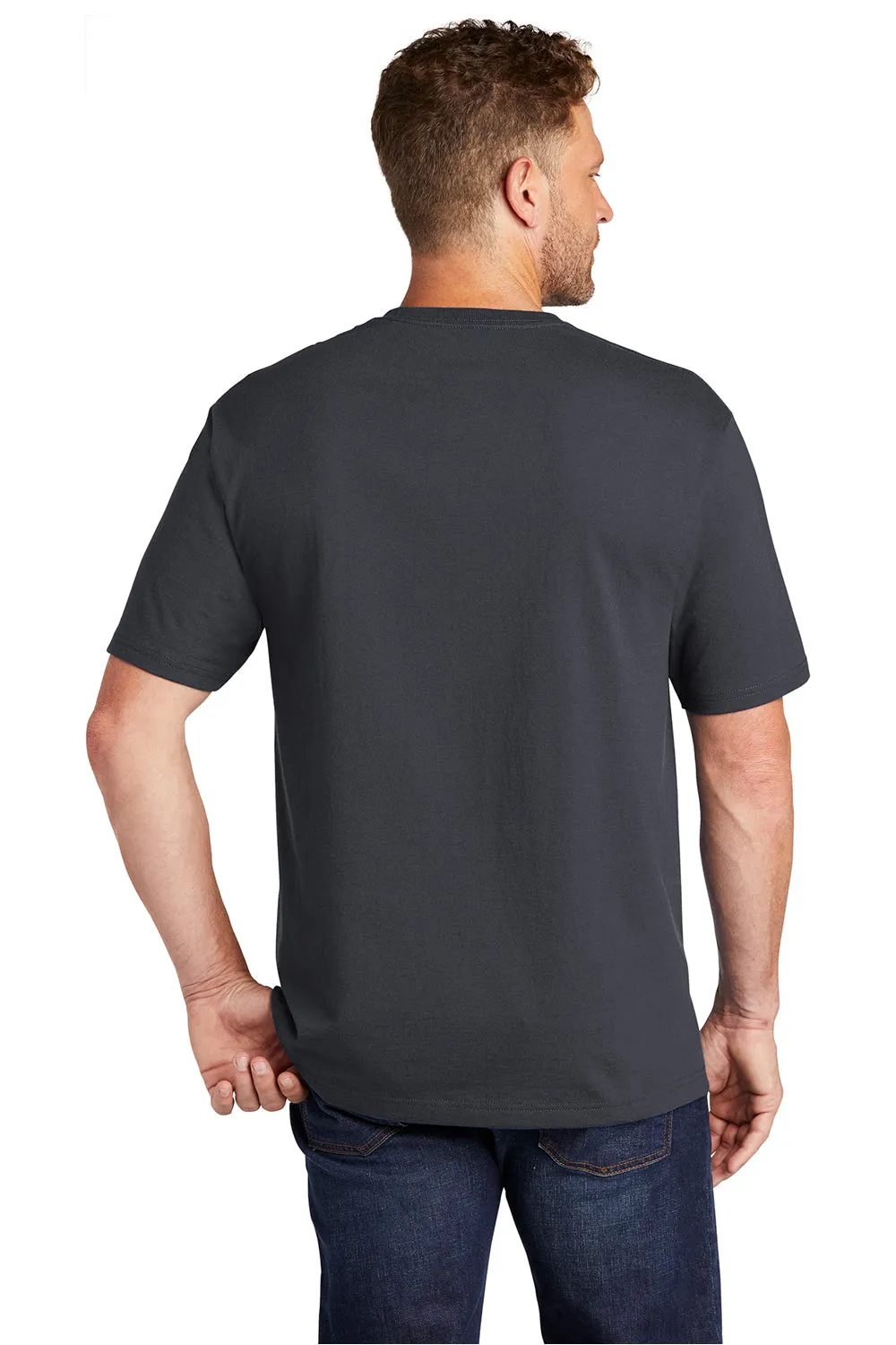 CornerStone Mens Short Sleeve Crewneck T-Shirt w/ Pocket - Navy Blue  Cheaper Clothing Cornerstone