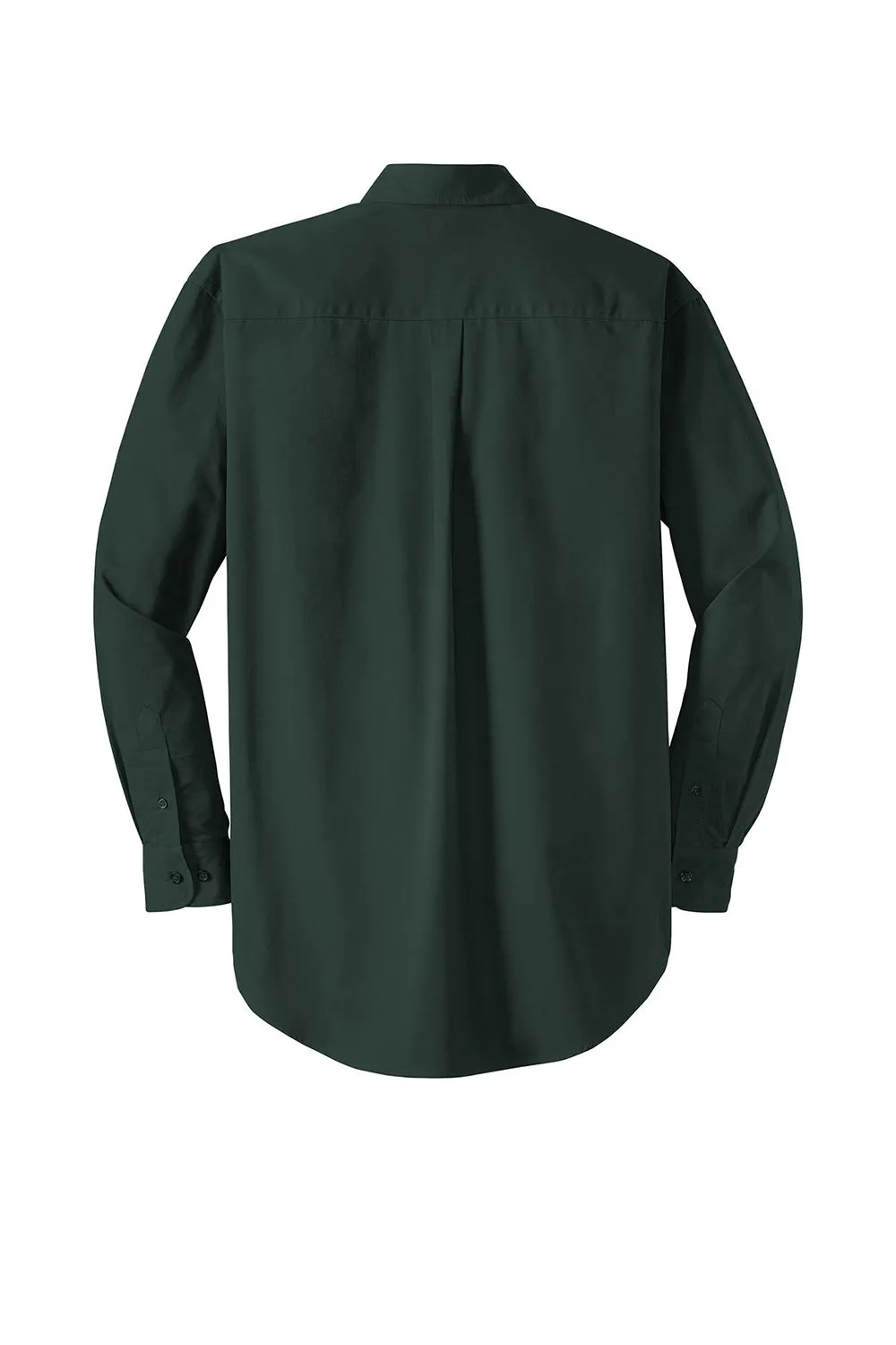 CornerStone Mens SuperPro Stain Resistant Long Sleeve Button Down Shirt w/ Pocket - Dark Green - Closeout  Cheaper Clothing Cornerstone