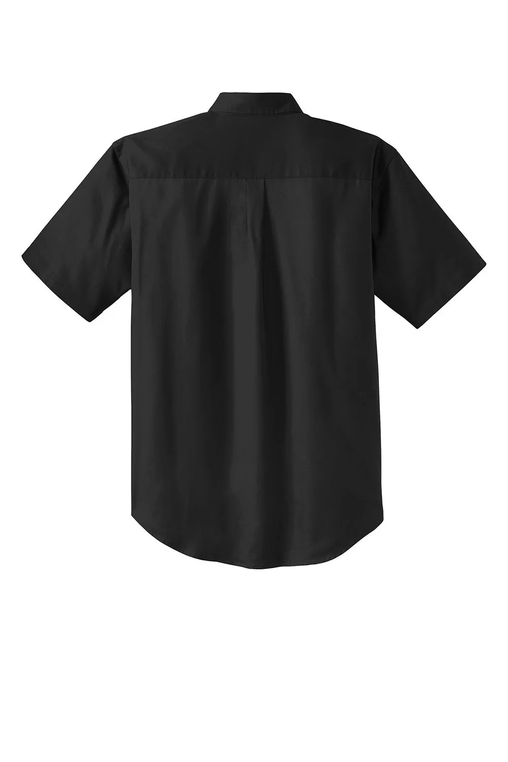 CornerStone Mens SuperPro Stain Resistant Short Sleeve Button Down Shirt w/ Pocket - Black - Closeout  Cheaper Clothing Cornerstone