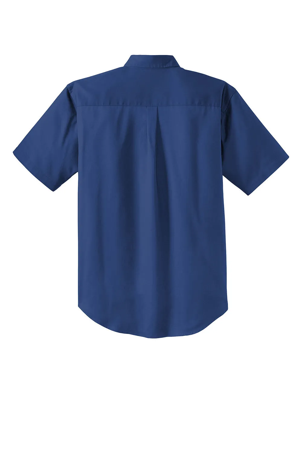 CornerStone Mens SuperPro Stain Resistant Short Sleeve Button Down Shirt w/ Pocket - Royal Blue - Closeout  Cheaper Clothing Cornerstone