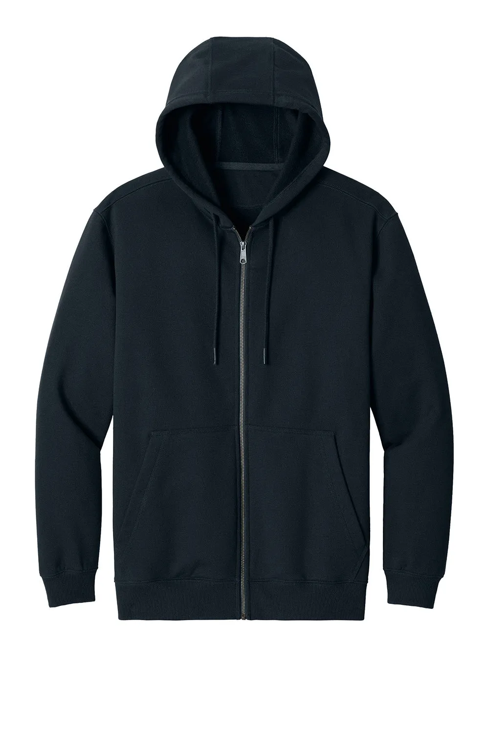 CornerStone Mens Tough Fleece Full Zip Hooded Sweatshirt Hoodie w/ Pockets - Navy Blue  Cheaper Clothing Cornerstone