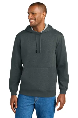 CornerStone Mens Tough Fleece Hooded Sweatshirt Hoodie w/ Pouch Pocket - Heather Charcoal Grey  Cheaper Clothing Cornerstone