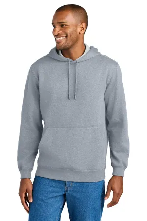 CornerStone Mens Tough Fleece Hooded Sweatshirt Hoodie w/ Pouch Pocket - Heather Grey  Cheaper Clothing Cornerstone