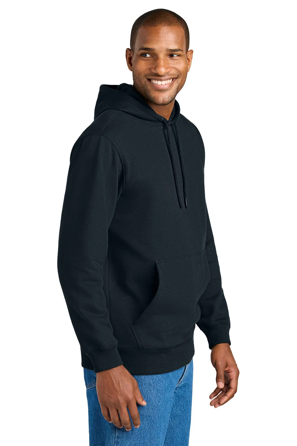 CornerStone Mens Tough Fleece Hooded Sweatshirt Hoodie w/ Pouch Pocket - Navy Blue  Cheaper Clothing Cornerstone