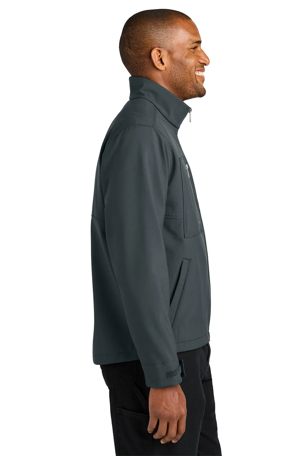 CornerStone Mens Workwear Water Resistant Soft Shell Full Zip Jacket - Iron Grey  Cheaper Clothing Cornerstone