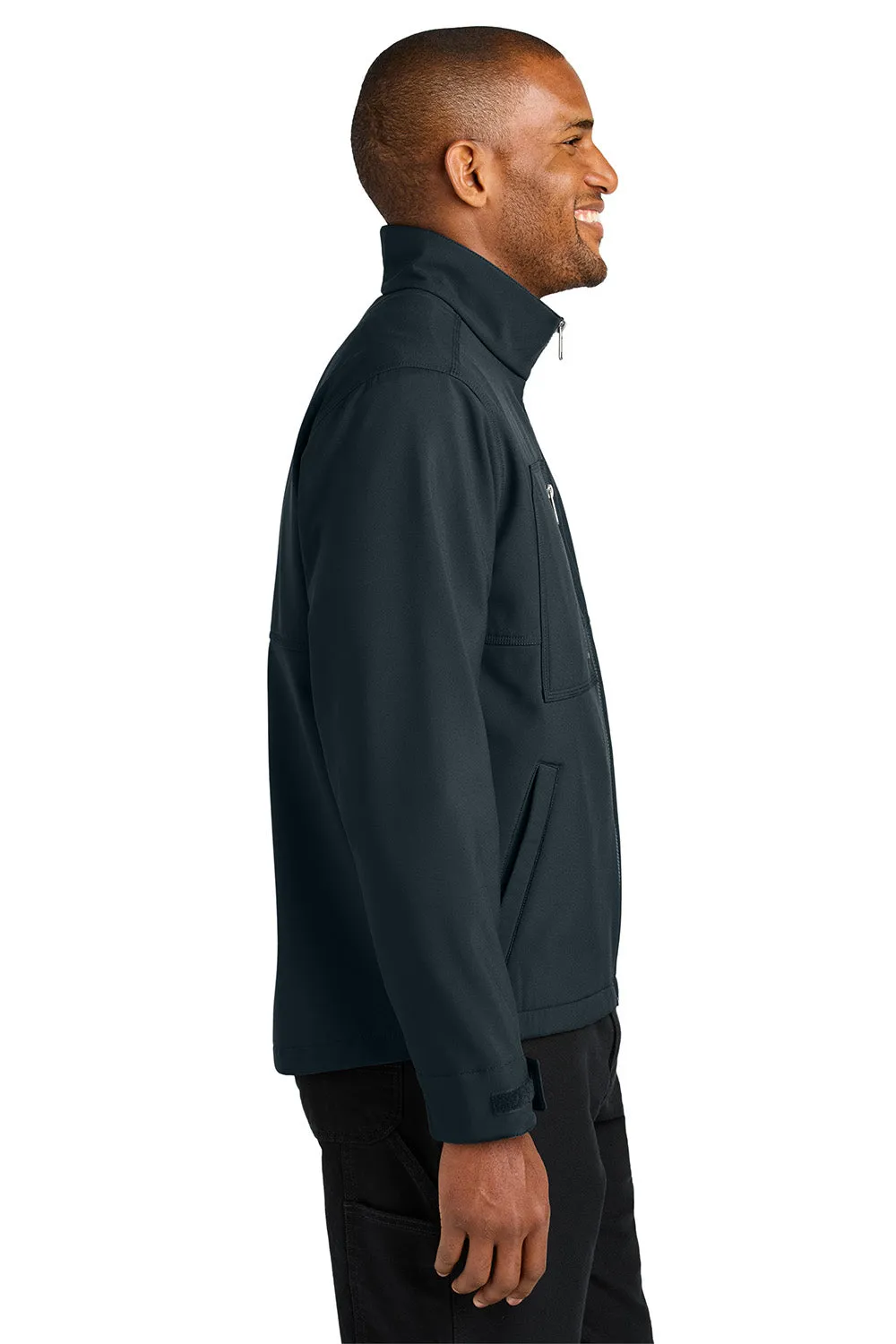 CornerStone Mens Workwear Water Resistant Soft Shell Full Zip Jacket - Navy Blue  Cheaper Clothing Cornerstone