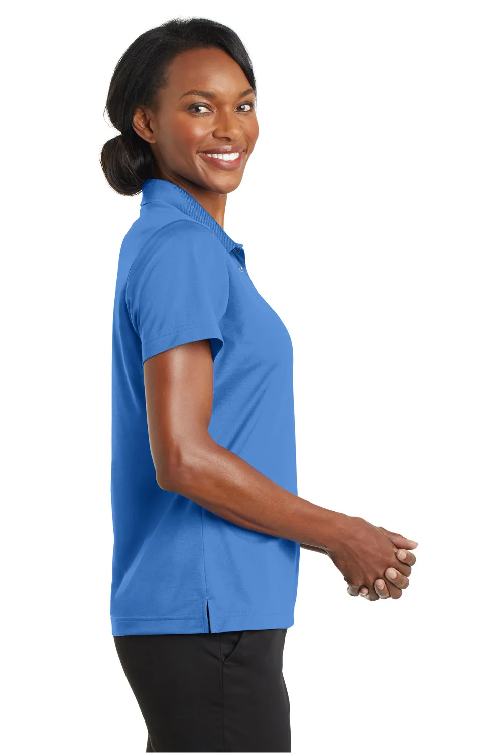 CornerStone Womens Gripper Moisture Wicking Short Sleeve Polo Shirt - Lake Blue - Closeout  Cheaper Clothing Cornerstone