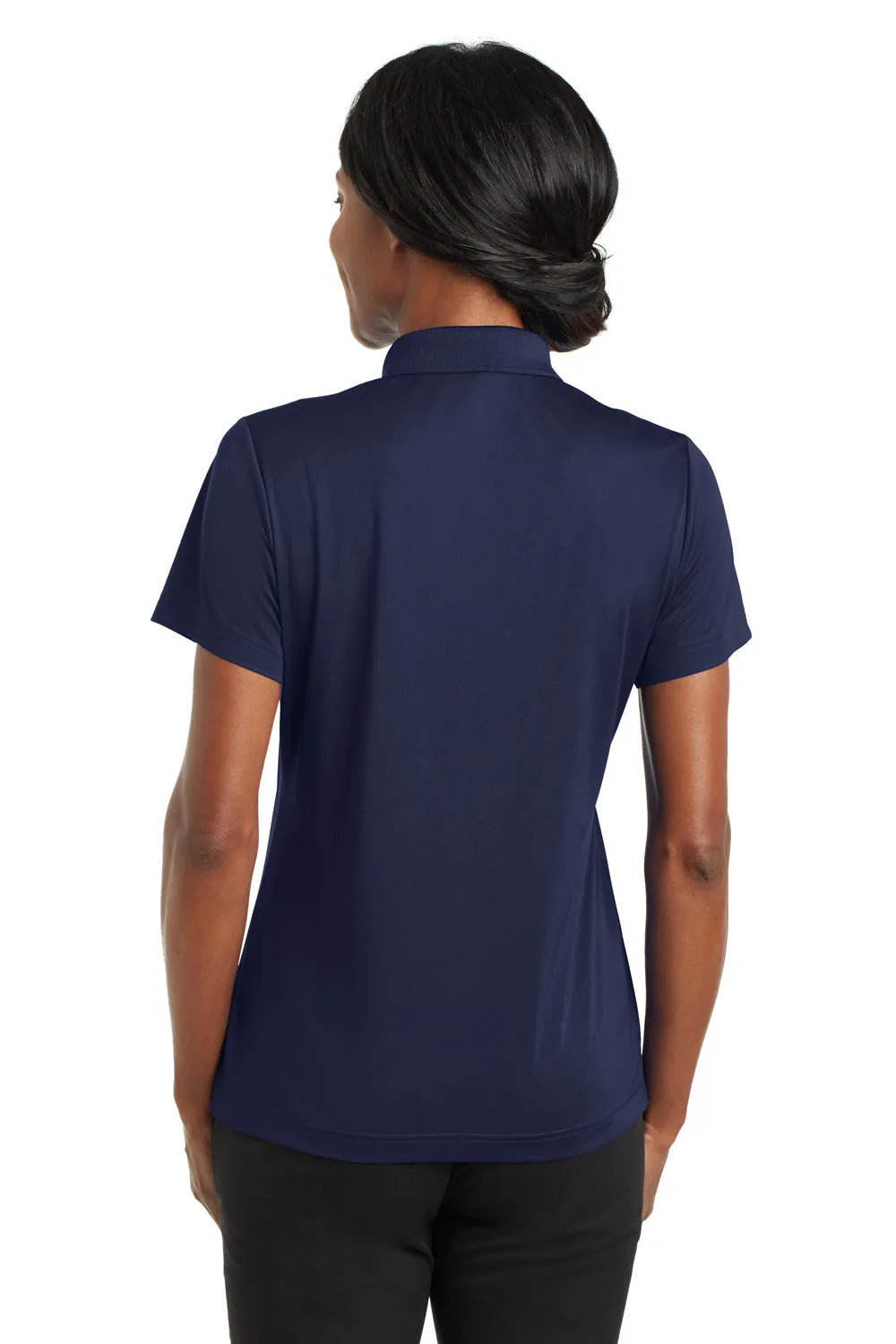 CornerStone Womens Gripper Moisture Wicking Short Sleeve Polo Shirt - True Navy Blue - Closeout  Cheaper Clothing Cornerstone
