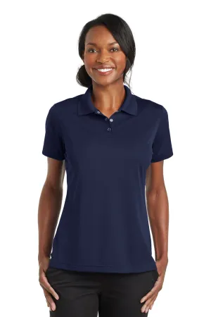 CornerStone Womens Gripper Moisture Wicking Short Sleeve Polo Shirt - True Navy Blue - Closeout  Cheaper Clothing Cornerstone