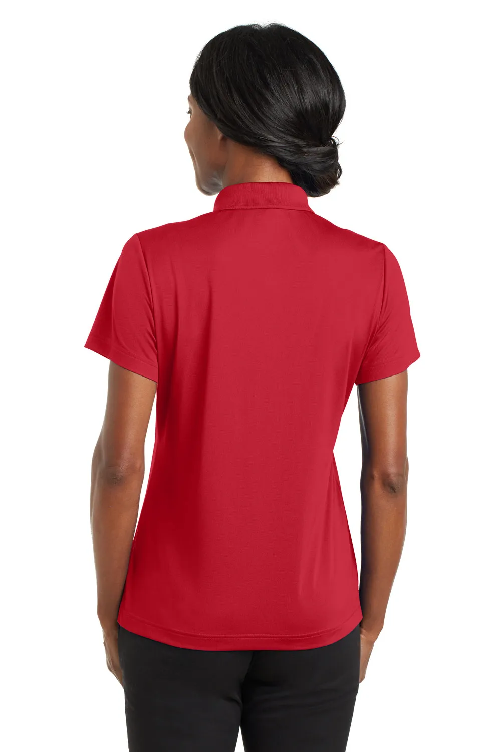 CornerStone Womens Gripper Moisture Wicking Short Sleeve Polo Shirt - True Red - Closeout  Cheaper Clothing Cornerstone