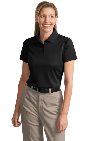 CornerStone Womens Select Moisture Wicking Short Sleeve Polo Shirt - Black  Cheaper Clothing Cornerstone