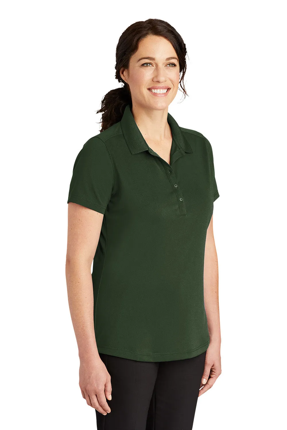CornerStone Womens Select Moisture Wicking Short Sleeve Polo Shirt - Dark Green  Cheaper Clothing Cornerstone