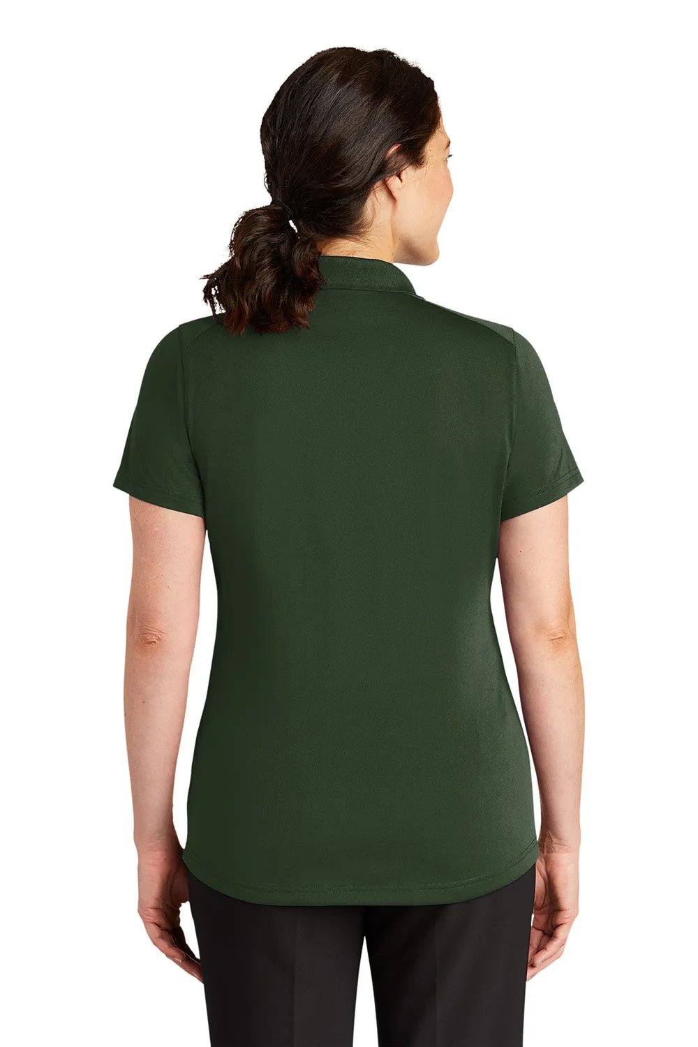 CornerStone Womens Select Moisture Wicking Short Sleeve Polo Shirt - Dark Green  Cheaper Clothing Cornerstone