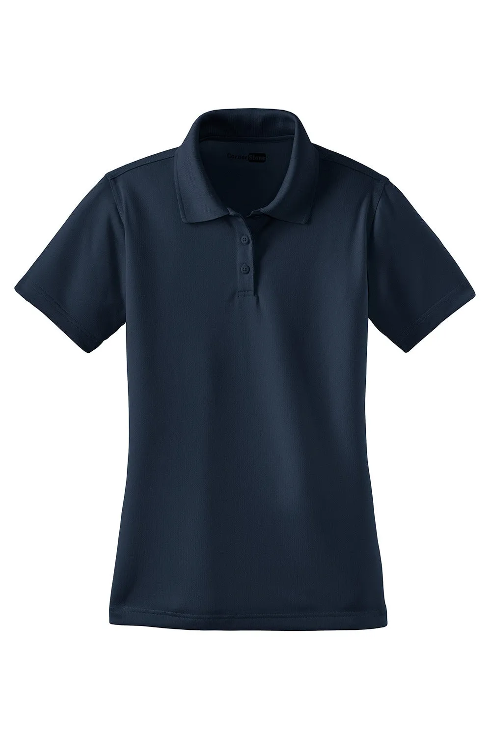 CornerStone Womens Select Moisture Wicking Short Sleeve Polo Shirt - Dark Navy Blue  Cheaper Clothing Cornerstone