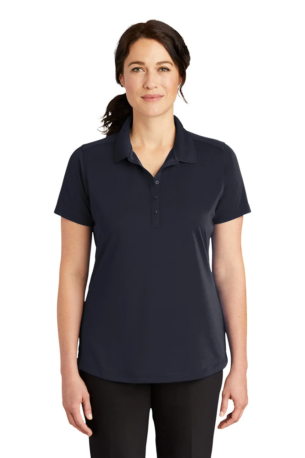 CornerStone Womens Select Moisture Wicking Short Sleeve Polo Shirt - Dark Navy Blue  Cheaper Clothing Cornerstone