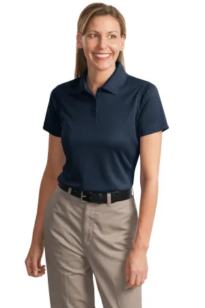 CornerStone Womens Select Moisture Wicking Short Sleeve Polo Shirt - Dark Navy Blue  Cheaper Clothing Cornerstone