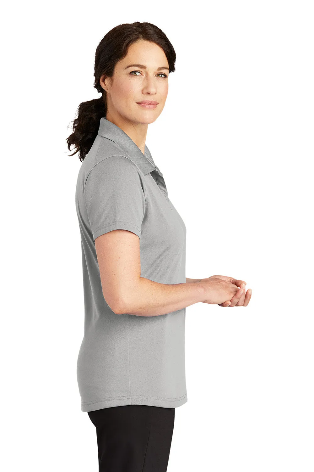 CornerStone Womens Select Moisture Wicking Short Sleeve Polo Shirt - Light Grey  Cheaper Clothing Cornerstone