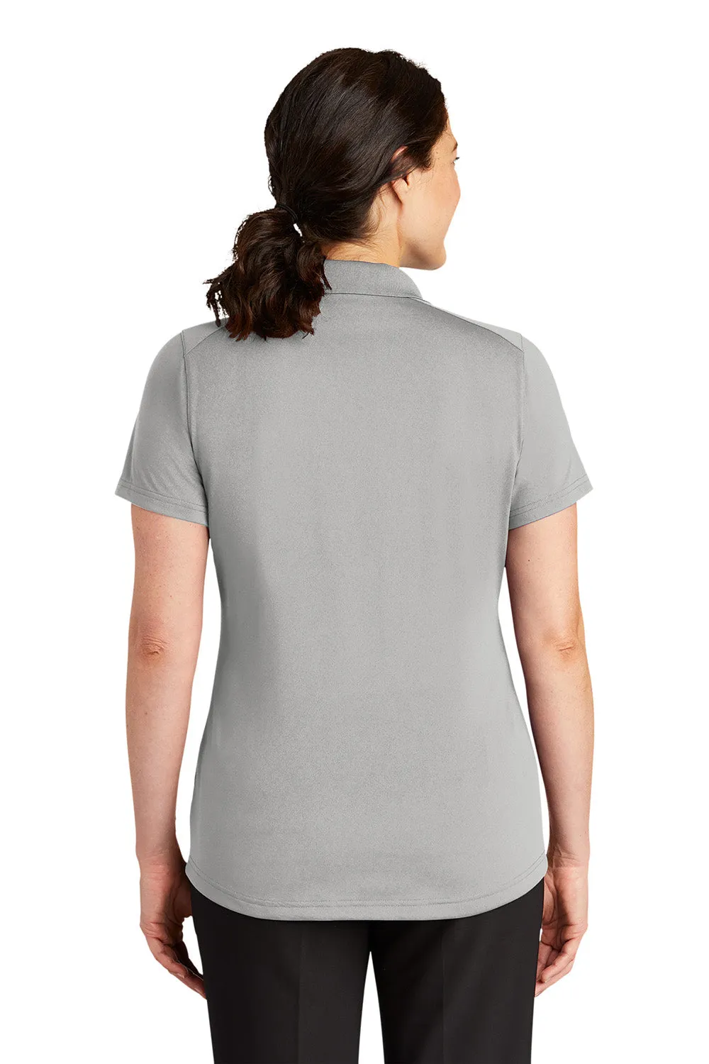 CornerStone Womens Select Moisture Wicking Short Sleeve Polo Shirt - Light Grey  Cheaper Clothing Cornerstone