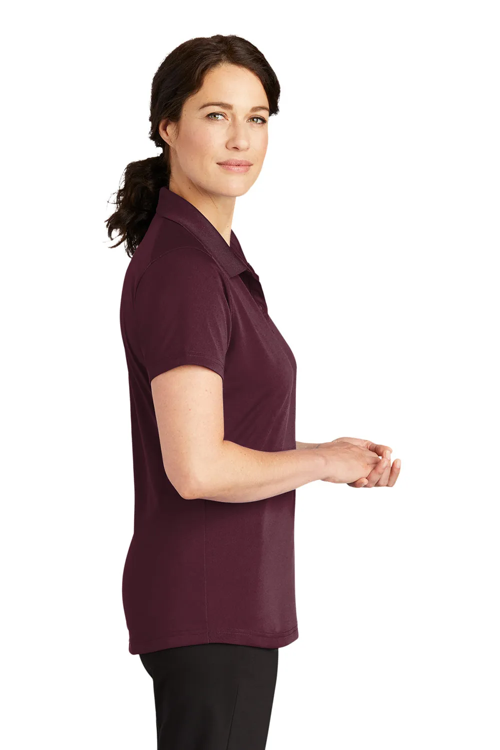 CornerStone Womens Select Moisture Wicking Short Sleeve Polo Shirt - Maroon  Cheaper Clothing Cornerstone